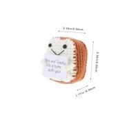 SHINEOFI Cute Small Crochet Toast Doll Ornament for Decor Lightweight Woolen Yarn Rag Doll Practical Party Decoration and Photo Prop Accessory