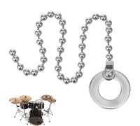 SHINEOFI Cymbal Sizzler Chain Simple Installation and Prolonging Sound for Drum Kit Aluminum Alloy Suitable and Adults Playing Cymbals