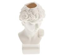 SHINEOFI David Statue Flower Bottle Plants Vase Ceramic Decorative Unique Modern Lightweight Flower Container for Balconies and Bedrooms