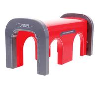 SHINEOFI Decorative Model Train Tunnel, Red Plastic Play Tunnel Toy, Miniature Railway Accessories for Kids, 6. 9 X 3. 3 X 3. 1 Inches, 1pc