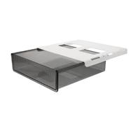 SHINEOFI Desk Drawer Organizer with Hidden Pull out Storage Shelf