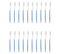 SHINEOFI Disposable Bristles 50pcs Flexible Travel with Toothbrushes Portable Blue Toothbrushes for Hotel and Family Use