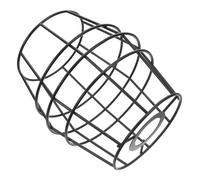 SHINEOFI DIY Iron Wire Lampshade Frame Black Lantern Style Pendant Light Bracket for Table and Ceiling Lamps Industrial Craft Lighting Cage for Handmade Decor and Festive Ambiance