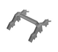 SHINEOFI DIY Miniature Train Footbridge Model Realistic Railway Accessories for Sand Table Layout Decoration for Hobbyists and Urban Landscape Enhancement