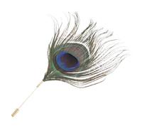 SHINEOFI DIY Peacock Plumage Lapel Pin Stylish Brooch for Women Versatile Accessory for Suits Shirts and Clothing for Vintage and Modern Fashion Outfits