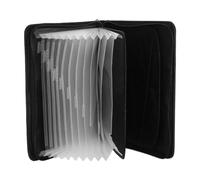 SHINEOFI Document Spacious Closure Organizer Fireproof Zippered Bag Waterproof Fiber Silicone Cloth, Accordion Structure Compartments, Foldable Design for Business Trip and Travel Use