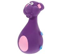 SHINEOFI Dog for Small Dogs Puppy Squeaky Latex Elephant Shaped Teeth Cleaning Interactive Purple for Daily Use and Boredom