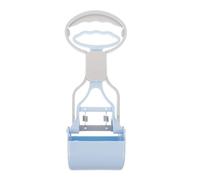 SHINEOFI Dog Pooper Scooper Small Size Reusable Poop Picker with Cream Blue Handle for Puppies and Small Dogs Household Pet Waste Cleaner Tool