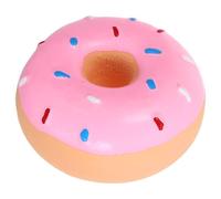 SHINEOFI Donut-shaped Talking Toy for Dog Chew Toy Tough Latex Material Flexible Design for Medium Puppy Interactive Play for Large Dogs Squeaky Sound for Pet Stimulation