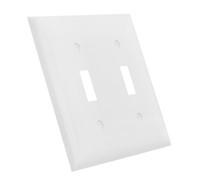 SHINEOFI Double Toggle Light Switch Cover Plate US Standard Protective Wall Plate for Toggle Switches Non Conductive Easy Installation Stylish Upgrade for Home Decor