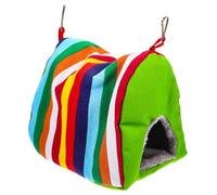 SHINEOFI Double Warm Bird Nest Parrot Hammock Bird Bed Sleeping Nest for Parrot Warm Shelter