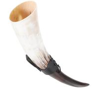 SHINEOFI Drinking Mug Decor Wine Glass Large Capacity 20-30cm Ox Horn Leather Light Weight Easy to Move Home Decoration