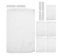 SHINEOFI Dryer Vent Lint Trap Bags Washable 6pcs Polyester White Easy Installation and Lint Management Filter Bags Protecting for Outdoor Dryer Vents