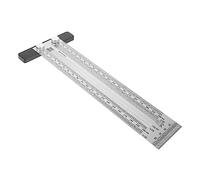 SHINEOFI Durable Carpentry Measuring Ruler Woodworking Marking Tool with Non Reflective Surface for Precise Scribing Suitable for Carpenters Designers Architects and DIY