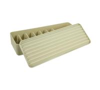 SHINEOFI Dustproof Cable Organizer Box with Cover Durable Desk Charger Holder for Data Cable Storage Cord Management Box with Divided Compartments Suitable for Office Home Living Room Green