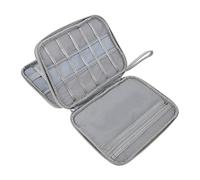 SHINEOFI Electronic Organizer Large Zipper Travel Case for Cable Management Cord Organizer Bag with Mesh Pockets for Earphones Data Cables Portable Hard Drives and Digital Accessories