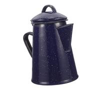 SHINEOFI Enamel Coffee Pot Blue Speckled Water Kettle for Camping and Daily Use Smooth Polished Edges Convenient Multi-Function Teapot for Coffee and Tea at Home Office Cafe