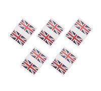 SHINEOFI England Flag Paper and Pvc Material Temporary Face Stickers Waterproof 5 Sets, Body-attachable National Flag Decals Football Match for Sports Fans