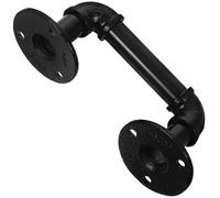 SHINEOFI Ergonomic Iron Garage Door Pull Handle with Retro Classic Design, Sturdy Black Warehouse Handle Suitable for Barn Doors and Industrial Use