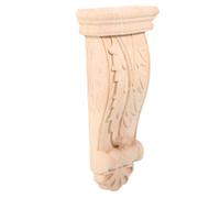 SHINEOFI European Style Wood Corbels Solid Wood Bracket Structure Durable Carved Wooden Appliques for Doorway Living Room Renovation Artistic Roman Head Decorative Home Decor