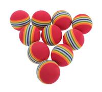 SHINEOFI Eva Foam Rainbow Balls, 10pcs for Cats and Small Dogs Lightweight Soft Activity Balls for Indoor Play and Chasing Suitable for Kittens and Puppies