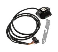 SHINEOFI External Pc Power Button and on off Power Cable Dual Usb and Audio Ports for Desktop Computer Atx Motherboard Remote Start Switch Black Suitable for and Computer Host Control