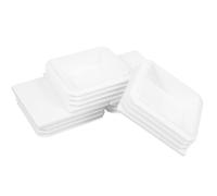 SHINEOFI Fence Post Cover 4Pcs 100X100Mm White Square PVC Caps Weather-Resistant Railing Protectors for Garden and Deck Fencing