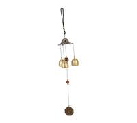 SHINEOFI Feng Shui Metal Wind Chime Hanging Pendant Garden Bell Decoration for Porch Patio Handmade Eight Trigrams Bell for Luck and Fortune Outdoor Hanging Ornament for Home Safety and