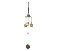SHINEOFI Feng Shui Wind Bell Garden Hanging Ornament Metal Handmade Eight Trigrams Wind Chime for Patio Balcony Courtyard Decoration with Calm Relaxing Sound