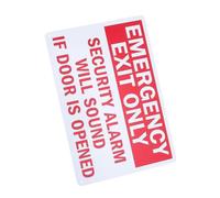 SHINEOFI Fire Exit Sign with Strong Contrast Printing LED with Emergency Lights Iron Safety Exit Sign and Scratch Resistance Easy Installation for Roller Shutters and Fire Doors in Busy
