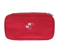 SHINEOFI First Aid Bag First Aid Pouch Red Oxford Polyester Emergency Response Trauma Bag Handle Inside Mesh Pockets for Sports and Car