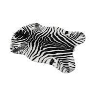 SHINEOFI Fish Shaped Zebra-stripe Floor Rug Non-slip Wear-resistant Ground Cushion Multi-function Doormat for Home Entryway and Bathroom Decoration