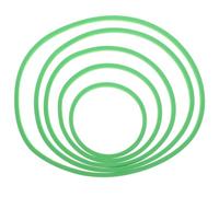 SHINEOFI Fish Tank Isolation Circles 5Pcs Plastic Floating Plant Rings for Aquarium Feeding and Freshwater Fish Tanks