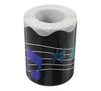 SHINEOFI Flexible Waterproof Blackboard Border Sticker with Unique Music Design, Copper Plate Material Decorative Music Notes Bulletin Board Trim for Home Kitchens and Restaurant Decor