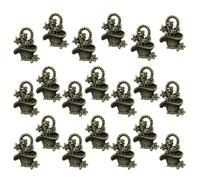 SHINEOFI Flower Basket Pendant Charms DIY Jewelry Making Accessory Alloy Retro 20pcs with Fine Workmanship for Necklace Bracelet and Cosplay Style Costume