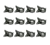 SHINEOFI Flower Vine Orchid Plastic Clips Plant Support 50Pcs Green Brown Random Colour Clamp Clips for Climbing Vegetables and Potted Plants