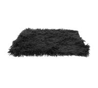 SHINEOFI Fluffy Pet Pad Double-layer Plush Pet Crate Mat Warm Comfortable Dog Cushion Deep Grey S Size Suitable for Small to Medium Dogs and Cats Indoor Sleeping