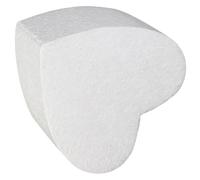 SHINEOFI Foam Cake Dummy Cake Display Model Heart Shaped White Polystyrene Realistic Craft Consistent Detail Romantic Decoration for Valentine’s Day Party