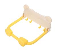 SHINEOFI Foldable Basin Rack Bathroom Storage Hook ABS Wall Mounted Yellow No Drilling Space-Saving for Small Bathrooms, Tight Spaces, Renters and Homeowners