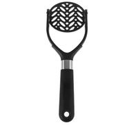 SHINEOFI Foldable Potato Masher with Black Plastic Handle, Heavy Duty Handheld Vegetable and Fruit Press for Mashing Potatoes, Food, and Soft Foods in Kitchen Use