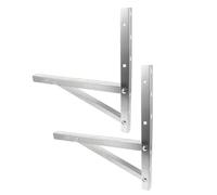 SHINEOFI Foldable Stainless Steel Air Conditioner Wall Mount Bracket 1-1.5hp Heavy-Duty Support Stand Triangular Frame for Outdoor Unit Installation
