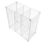 SHINEOFI Freezer Basket Organizer with 3 Compartments, Metal Mesh Dividers for Chest Freezer Storage, Fridge Space Saver and Refrigerator Organiser for Kitchen Use Space Saver Kitchen Use