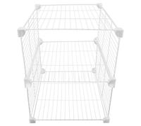 SHINEOFI Freezer Wire Storage Baskets Metal Refrigerator Divider Bins for Chest Freezer Flexible Partition Organizer for Food Separation Easy-clean Iron Fridge Storage Suitable for Home and