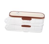 SHINEOFI Fridge Side Egg Holder Roller Dispenser for Refrigerator with Two Layer Slide Design Plastic Egg Tray Space Saving and Easy Carrying for Home Use