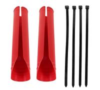 SHINEOFI Front Fork Guard Plastic Cover for Motorcycle Shock Absorber, Sturdy Red Fork Protector Boosting Resilience and Aesthetic Upgrade, for Motorcycle Maintenance and Adventures
