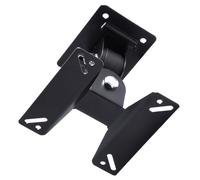 SHINEOFI Full Motion Tv Wall Mount Bracket Black Space Saving Design with Swivel and Tilt Adjustment, Metal Construction for Flat Panel Tvs Suitable for Family and Public Places