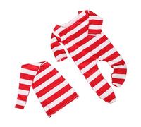 SHINEOFI Girl Photoshoot Outfit Set Soft Breathable Striped Footed Romper with Hat Cozy Skin Friendly Material for Winter Photography and Everyday Wear