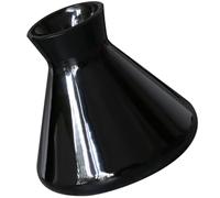 SHINEOFI Glass Perfume Diffuser Bottle with Black Horn Design, Home Essential Oil Aromatherapy Decor for Living Room, Refillable DIY Fragrance Container and Dried Flower Display