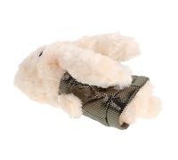 SHINEOFI Golf Club Head Covers for Drivers and Hybrids in Beige Polyester with Adorable Dog Shape Design Protects Golf Clubs with Secure Fit