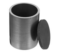 SHINEOFI Graphite Crucible with Lid for Melting Gold Silver High Temperature Resistant Graphite Mold for Metal Refining Lab Experiments Secure Fit Design Preventing Rapid Heating and